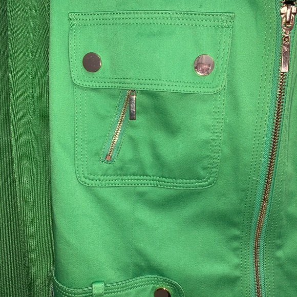 Peter Nygard Women's Size S Petite Lime Green Zip - Picture 6 of 7